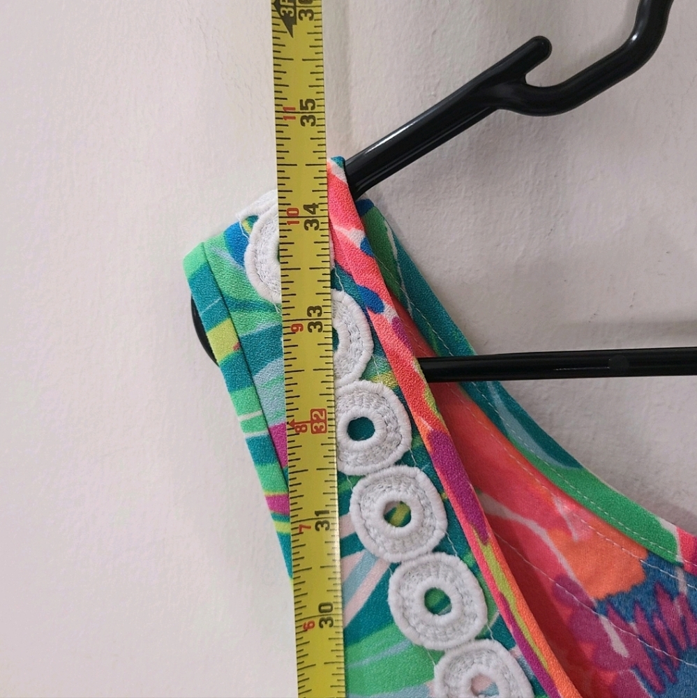 Lilly Pulitzer Stella Sleeveless Shift Dress in Serene Multi Paradise Bound Sz 6 - Picture 14 of 14